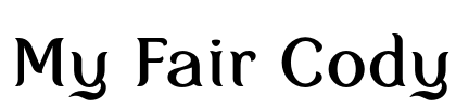 My Fair Cody Font Image