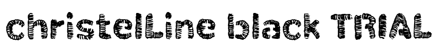 christelLine black TRIAL Font Image