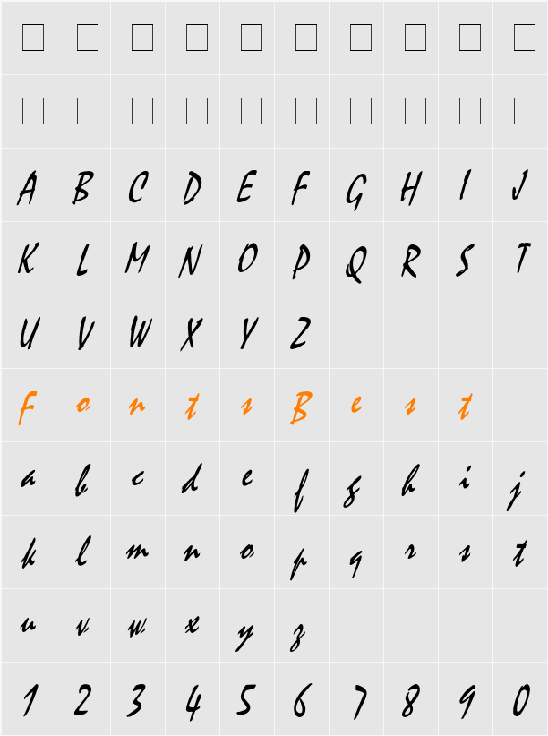 Mystic Thin Character Map