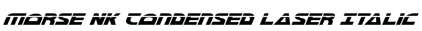 Morse NK Condensed Laser Italic