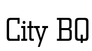 City BQ Font Image