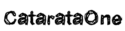 CatarataOne Font Image