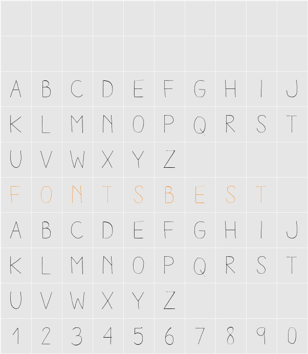 Aracne Light Character Map