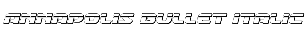Annapolis Bullet Italic