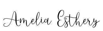 Amelia Esthery Font Image