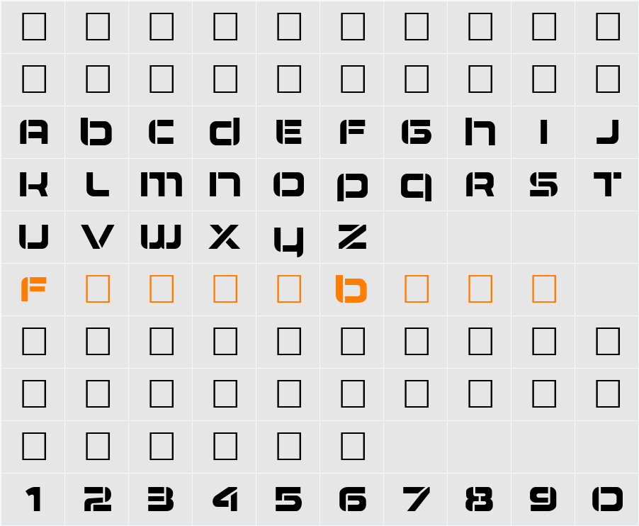 Airlock Character Map