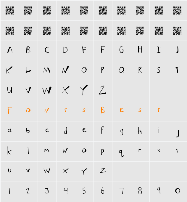 MuchFunky Character Map
