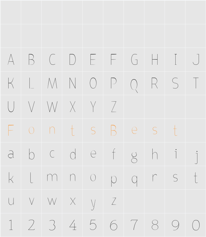 Bird cherry lite Character Map