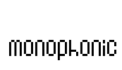 Monophonic Font Image