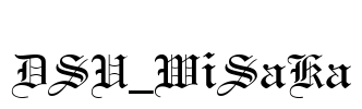 DSU_WiSaKa Font Image