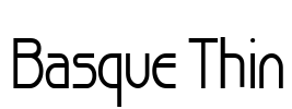 Basque Thin Font Image
