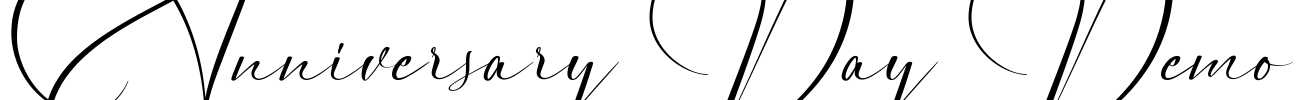 Anniversary Day Demo Font Image