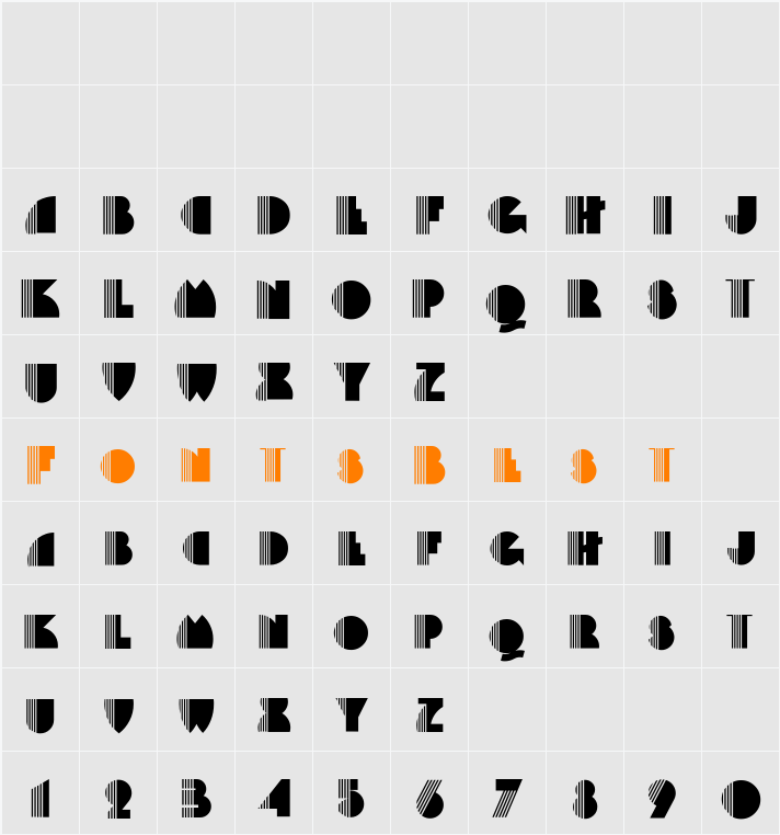 Backstage-PassA Character Map