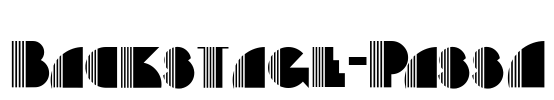Backstage-PassA Font Image