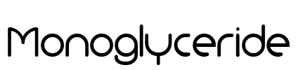 Monoglyceride Font Image