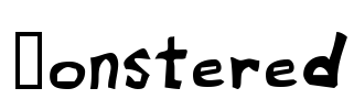 Monstered Font Image