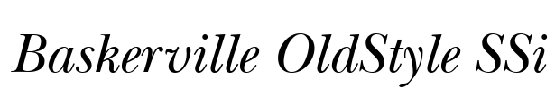 Baskerville OldStyle SSi Font Image