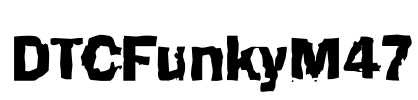 DTCFunkyM47 Font Image