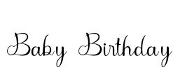 Baby Birthday