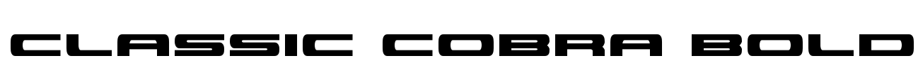Classic Cobra Bold Font Image