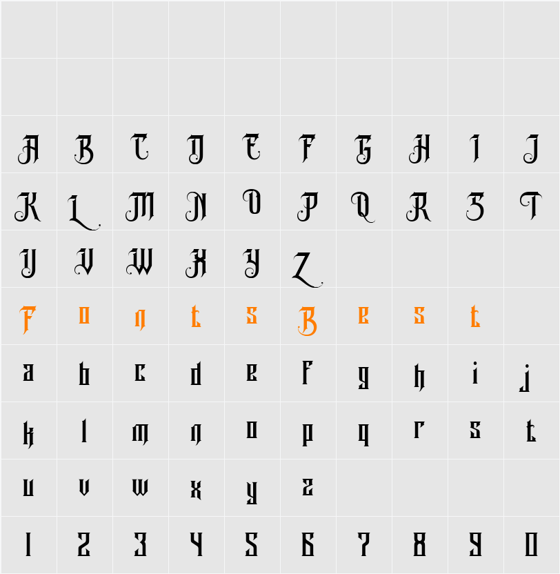 Avalen Rekas Character Map