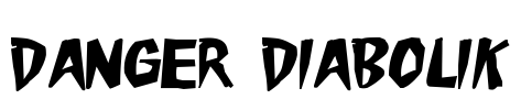 Danger Diabolik Font Image
