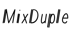 MixDuple Font Image