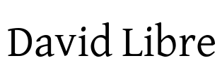David Libre Font Image