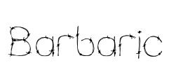 Barbaric Font Image