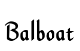 Balboat Font Image
