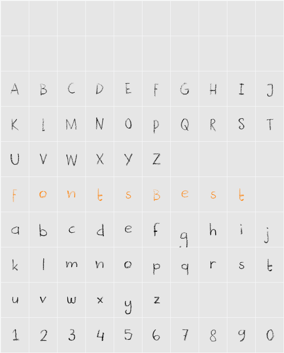 DK Crayonista Character Map
