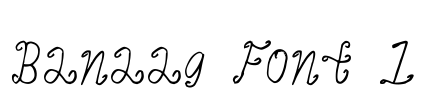Banaag Font 1 Font Image