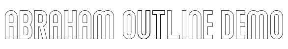 Abraham Outline Demo Font Image