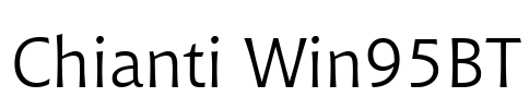 Chianti Win95BT Font Image