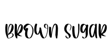 Brown Sugar Font Image