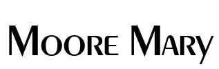 Moore Mary Font Image