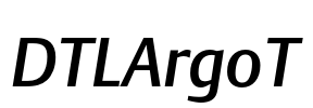 DTLArgoT Font Image