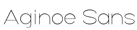 Aginoe Sans Font Image