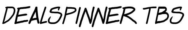 Dealspinner TBS Font Image