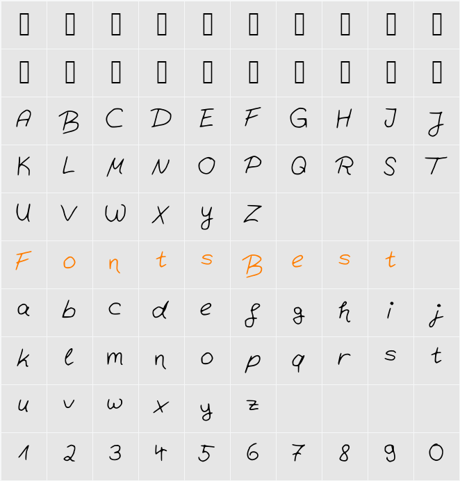 BehindtheMirror Character Map