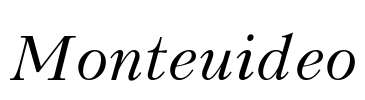 Monteuideo Font Image