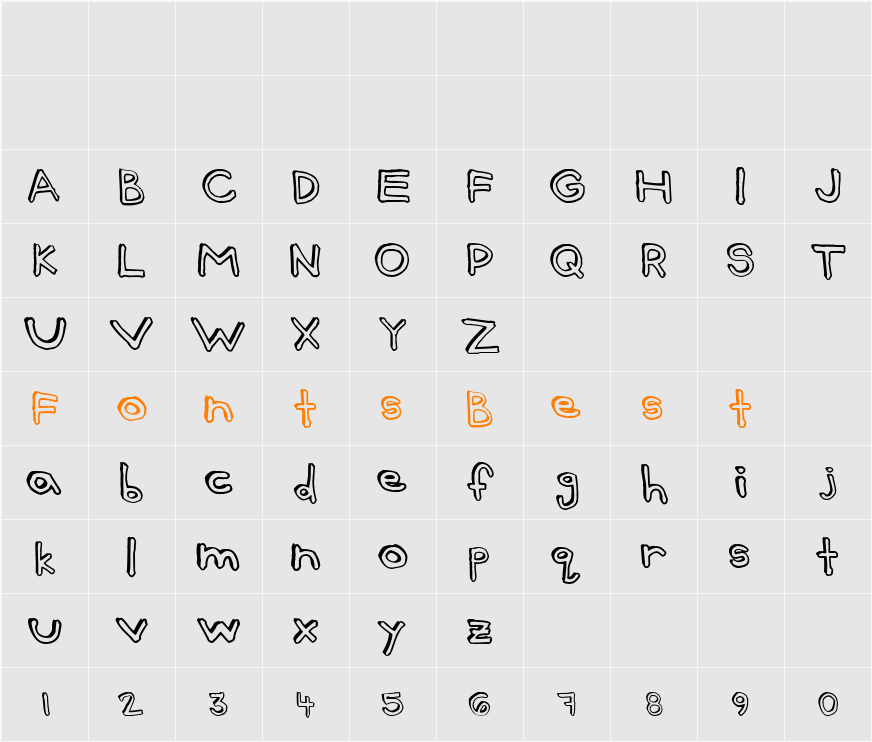 Batt Marber Character Map