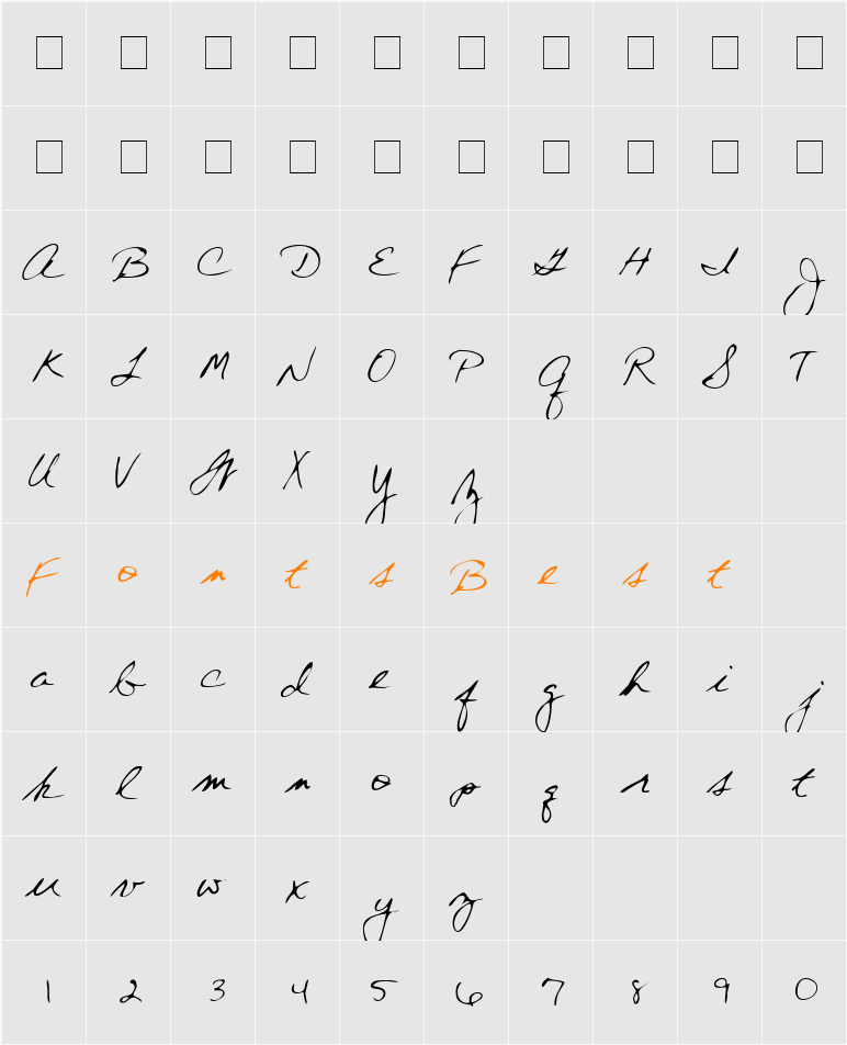 MerylsHand Character Map