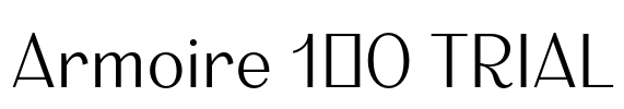 Armoire 1.0 TRIAL Font Image