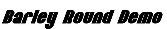 Barley Round Demo Font Image