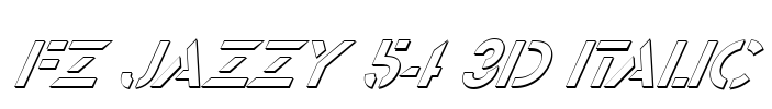 FZ JAZZY 54 3D ITALIC