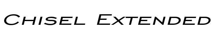 Chisel Extended Font Image