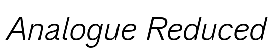 Analogue Reduced