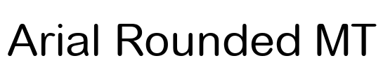Arial Rounded MT Font Image