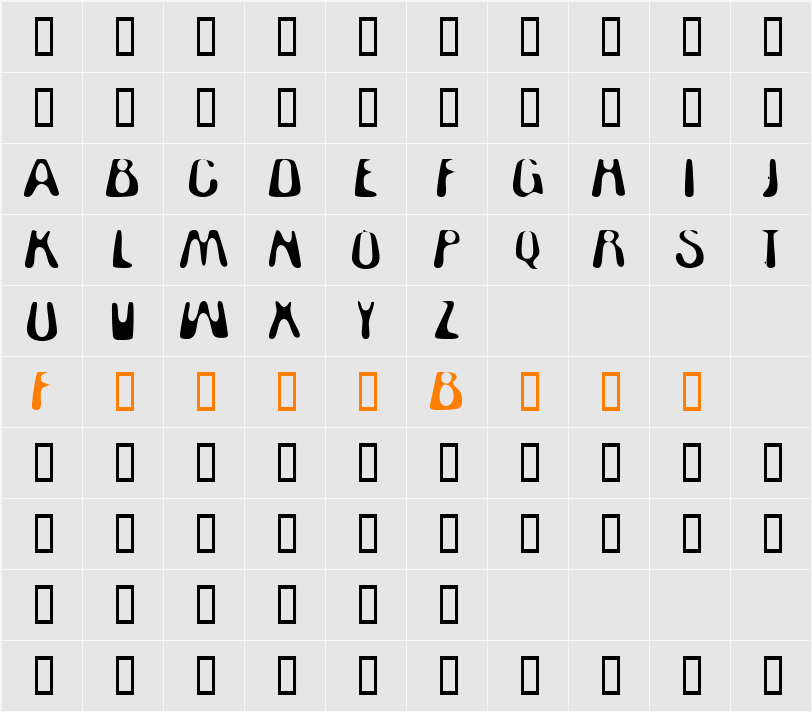 Flatman Character Map